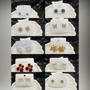 New bundle Pearl Earrings Set 10 pairs #32